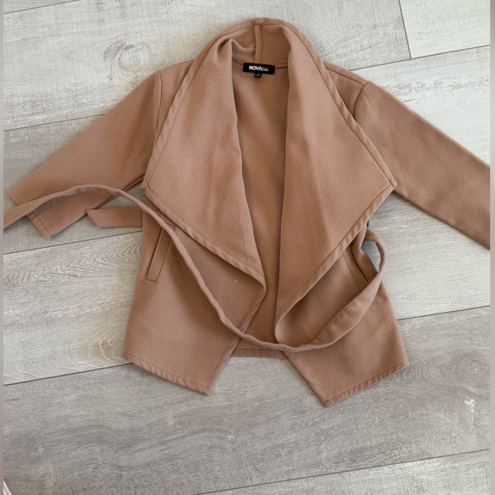 Fashion Nova Kids Tan Pea Coat